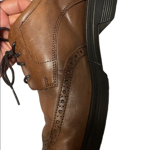 Men’s Ecco Wingtip Brown Leather Oxford Sz EUR 47/US 13 main image 11